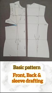 Bodjce & sleeve pattern basics| #sewingtutorial | #sewingtips