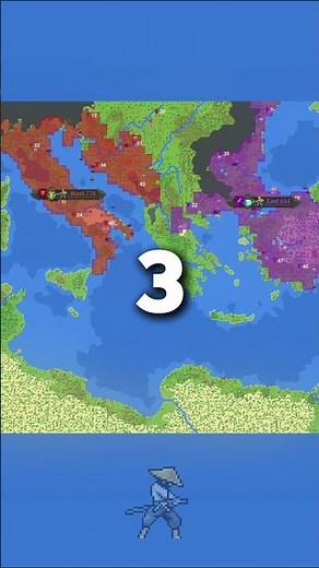 Western Roman Empire VS Eastern Roman Empire - WorldBox