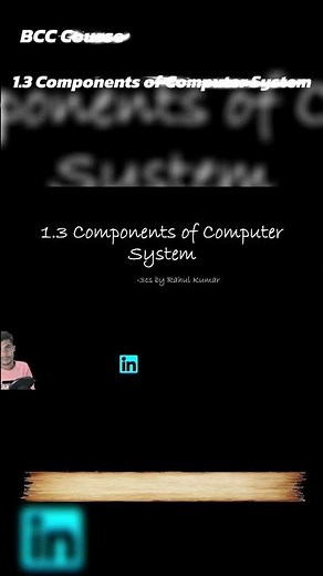 ‪@rahulKr3cs‬ Components of Computer System - Introduction | BCC Lecture 3