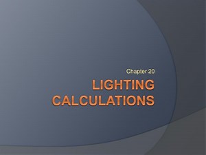 Lighting Calculations - SlideServe