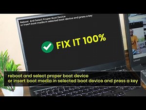 Reboot And Select Proper Boot Device Fix 100% | Pc Booting Problem Solution