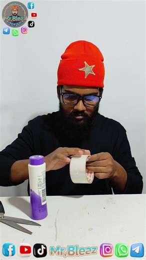 Finding the Tape End Using Powder #lifehack #lifehacks #lifestyle #viral #shorts #shortvideo #feed