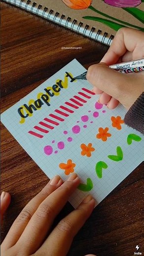 CHAPTER HEADINGS! 😍💕✨ Heading ideas for notes & school projects #shorts #ytshorts