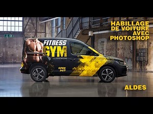 Habillage de Voiture avec photoshop تغليف السيارات