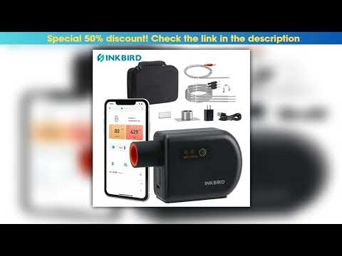 INKBIRD BBQ Temperature Controller ISC027BW WiFi Bluetooth Automatic Smoker Fan Controller Grill