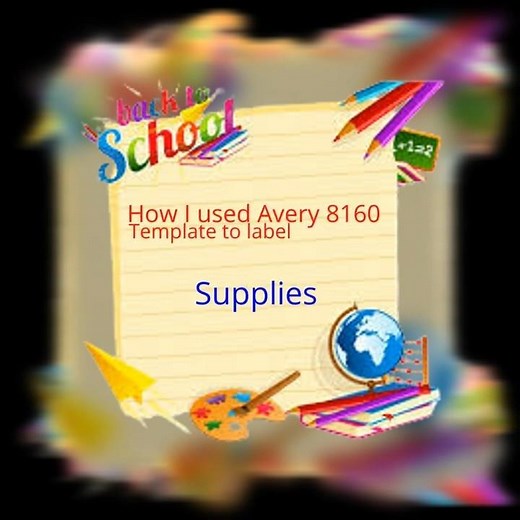 How I used Avery 8160 Label Template #supplies #backtoschool #walmart #diyswithatwist #2025 #shorts