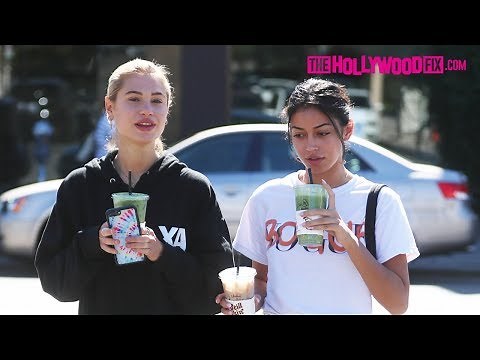 Cindy Kimberly & Meredith Mickelson Are Super Nice To Paparazzi On A Smoothie Run At Alfred's