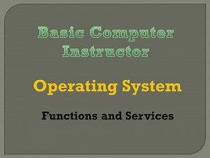 2. Operating System: Functions and Services PDF Notes available in description