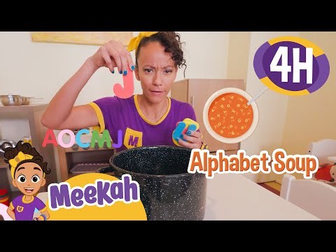 Meekah’s Alphabet Soup Adventure 🍲🔤 | 4 HR OF MEEKAH! | Educational Videos for Kids