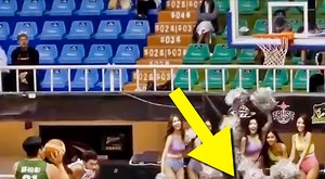 "Bro Had No Chance": Cameras Caught Cheerleader Performing Lewd Act To Distract Player During Free-Throw Attempt (VIDEO)