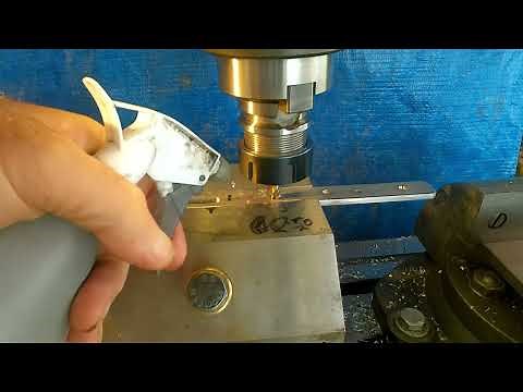 Rapid Stock Removal On A Milling Machine Using A 2 Flute End Mill, Also Known As A Slot Drill.