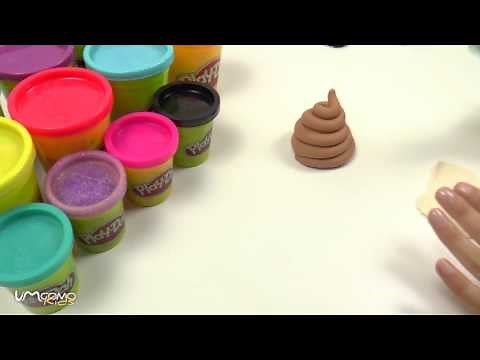 Como fazer o emoji de coco com play doh