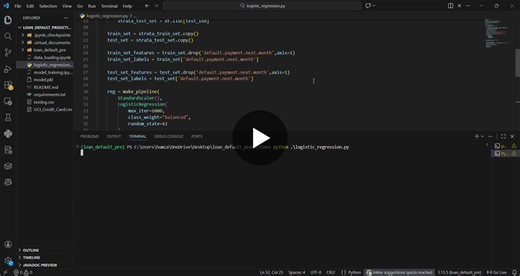 Loan Default Prediction Model using Logistic Regression and Responsible AI | Humza Wasim posted on the topic | LinkedIn