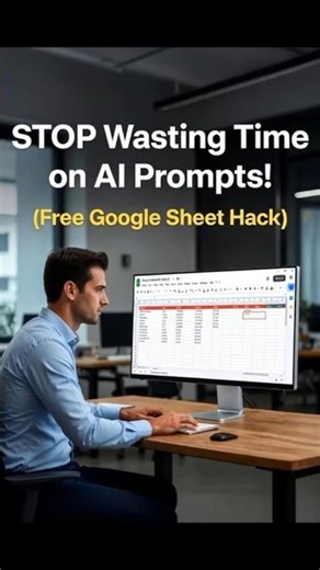 🛑 STOP Wasting Time on AI Prompts! (Free Google Sheet Hack)#shorts