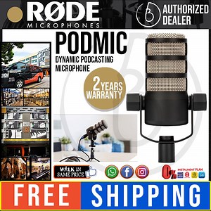 Rode PodMic Dynamic Broadcast Microphone [2 Years Warranty]