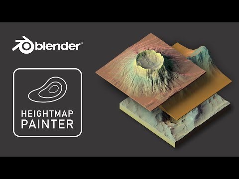 Heightmap Painter - Paint Terrains Inside Blender 3D