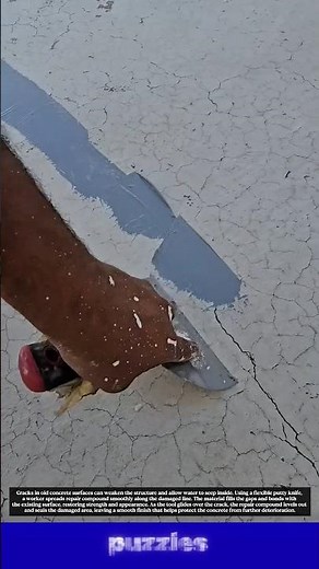 Wow, Crack Repair Technique That Makes Concrete Look New Again