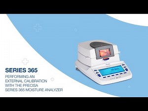 How Perform An External Calibration With The Precisa Series 365 Moisture Analyzer