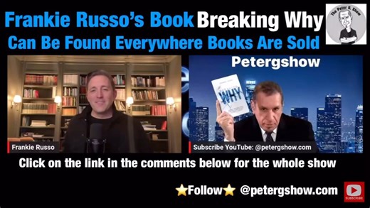 Join Me As I Talk To Author, Mentor, Motivational Speaker, And Entrepreneur Frankie Russo. I’m really looking forward to hearing his story on how he got to where he is, and what makes him tick. Welcome to Life With Peter G, The Peter G Show where we explore the many facets of life through the lens of host Peter G’s unique perspective. From business to relationships, personal growth to pop culture, Peter G takes us on a journey of discovery and self-reflection with each episode. With a combinatio