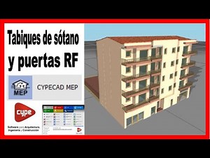 CYPE MEP.CYPECAD MEP desde cero.Tutorial Clase 04.Introducir geometría del edificio.Curso completo.