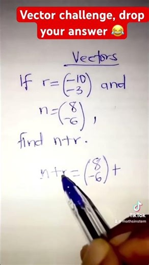 Only 1 out of 100 people get this vector question correct!