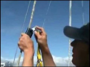 Demonstration of a Topclimber: Mast Climbing Bosun's chair