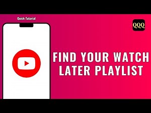 HOW TO FIND YOUR WATCH LATER PLAYLIST ON YOUTUBE
