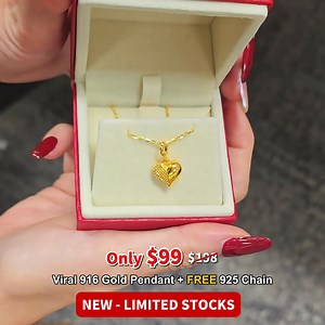 6.2K views · 349 reactions | ⏰ Once it's gone, it's gone! Get ready to shine in our 916 Gold Pendant! Just $99 + FREE 925 chain (worth $29) ✨ Brand New Gold Jewellery ✨ Fuss-free Exchange Policy ✨ Buy Now Pay Later with 0% Interest ✨ Get them right after the 1st payment ✨ Fast & Secure Shipping / Store collection | MoneyMax | Facebook