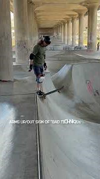 Dropping in by "standing in the air"