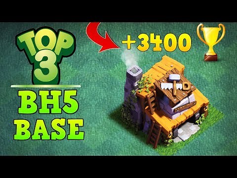 TOP 3 BEST Builder Hall 5 Base +3400 Trophy | CoC BH5 Builder Base Layout | Clash of Clans