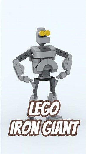 Mini LEGO Iron Giant (satisfying self-assembly)