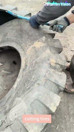 Tire recycling: Cutting and separating the bead of waste tires