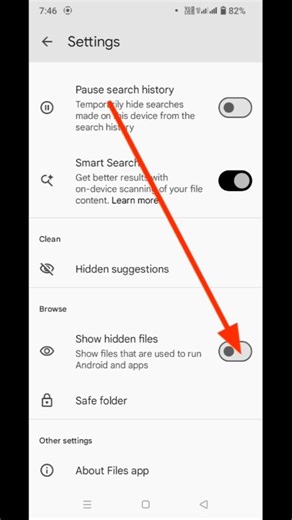 How To Enable Show Hiden files in Google file app | Hiden files setting #shorts#trending#viral