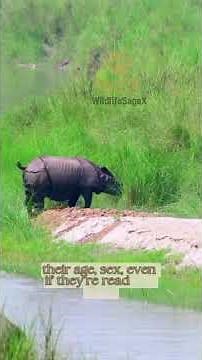 “40 Pounds a Day: The Astonishing Science of Rhino Poop”💩 #wildlife #nature #rhino #ytshorts
