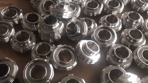 DIN/SMS Sanitary 304 Stainless Steel Forged Low Pressure Polished NPT/BSPT Threads Weld Union Sight Glass Adaptor 3A Fittings