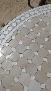 Handmade Moroccan Mosaic Table: Rustic Beige Handcraft Round Patio Garden Table - Etsy Australia