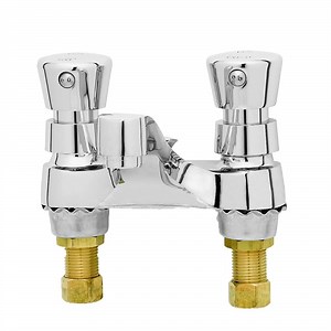 T&S B-0831 Deck Mounted Self Closing Faucet - 4" Centers