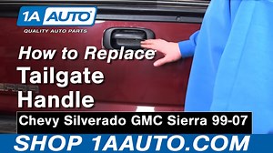 How to Replace Tailgate Handle Bezel 1999-2006 GMC Sierra