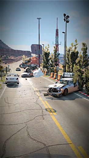 3.9M views · 10K reactions | Car vs Motorcycle Crash Test #carvsmotorcycle #carcrashtest #cargame2025 #beamngdrive #viral #reels2025 | Good Cat | Facebook