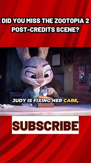 😱DID YOU MISS THE ZOOTOPIA 2 POST CREDITS SCENE