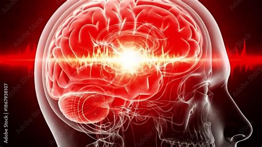 Human Brain Activity and Neural Signals 3D Medical Animation