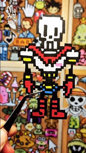 Papyrus Pixel Art! The Legendary Skeleton from Undertale Comes to Life! 🦴