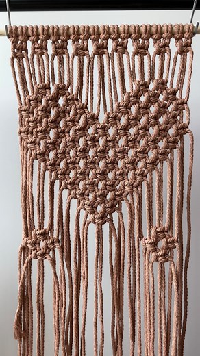 1.8K reactions · 29 comments | Macrame Wall Hanging 臨 Work in progress 淋 #macrame #handmade #diy #macramepattern #macrameknot #workinprogress | Sana Macrame | Facebook