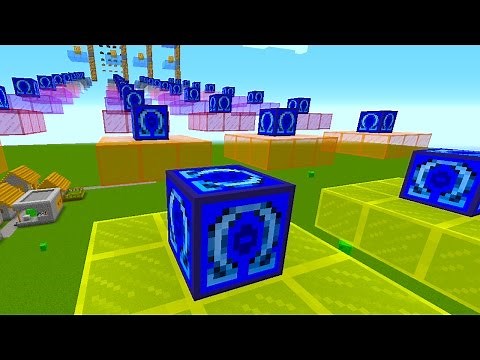 Minecraft 1v1v1 OMEGA LUCKY BLOCK RACE! - Modded Minigame (Lucky Block Mod)