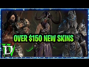 Diablo 4 Over $150 In NEW SKINS (WOW Legends II) Diablo IV Skin Showcase All Classes