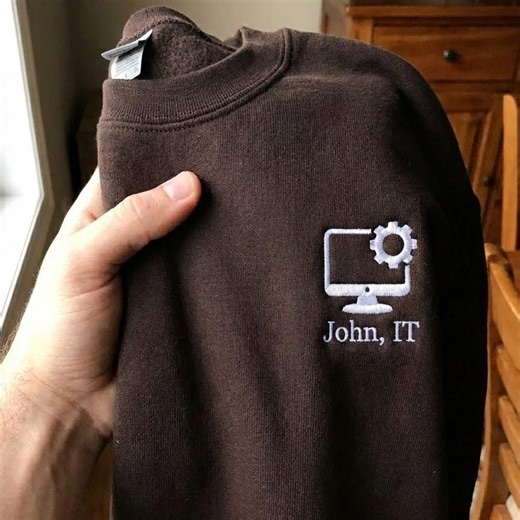 Custom Name Embroidered IT Support Shirt, Embroidered Worker Sweatshirt, System Admin Embroidery Sweater, IT Support Sweatshirt - Etsy