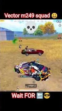 Vector Full M249 SQUAD 😃 Hard attack 😎#shortsfeed #shortvideo #shorts #bgmi