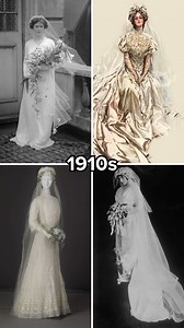 416K views · 7.2K reactions | The evolution of wedding dresses ➡️ | The Vintage News | Facebook