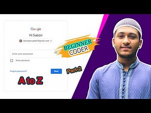 How to Make "Create Google Account" Page [ PART - 2 ] using HTML CSS | WEB CODER