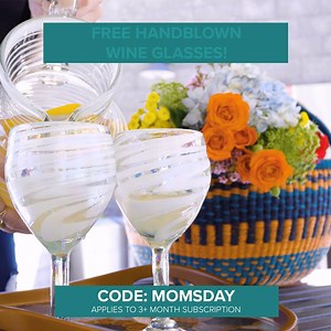 1K reactions · 347 shares | It's time to treat yo self while helping the world!  !Come home every day greeted by beautiful, handmade Fair Trade goods from remote artisans around the world.  When you subscribe, you make an impact. ❤ Use code MOMSDAY to get our best-selling Handblown Wine Glasses for FREE on your first box. Valid for 3+ month subscriptions while stocks last. ✨ Join thousands who make a difference today  globein.com/box | GlobeIn | Facebook